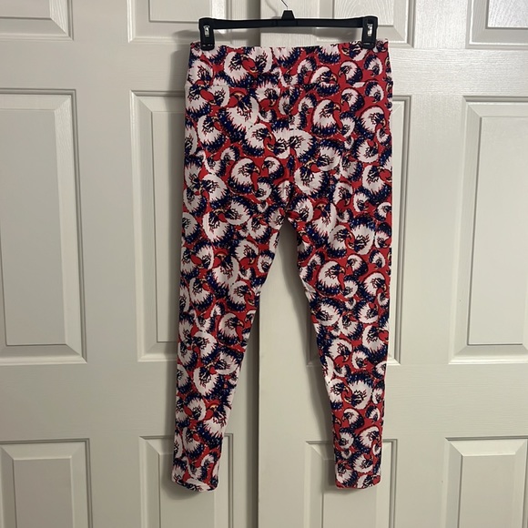 P11- NWOT LuLaRoe Tall & Curvy (Sz: 12-18) Eagle Print USA Americana Leggings - Picture 2 of 10